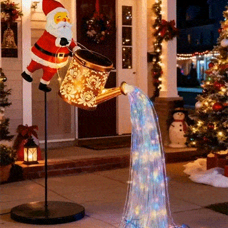 Santa Watering Can LED